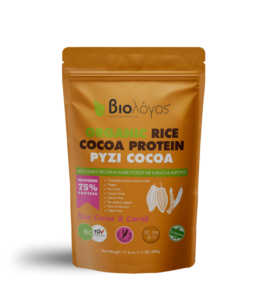 Βιολογική Πρωτεΐνη Ρυζιού Cocoa 500g