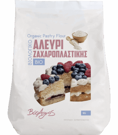 Αλεύρι Ζαχαροπλαστικής 1kg Βιοαγρός Bio