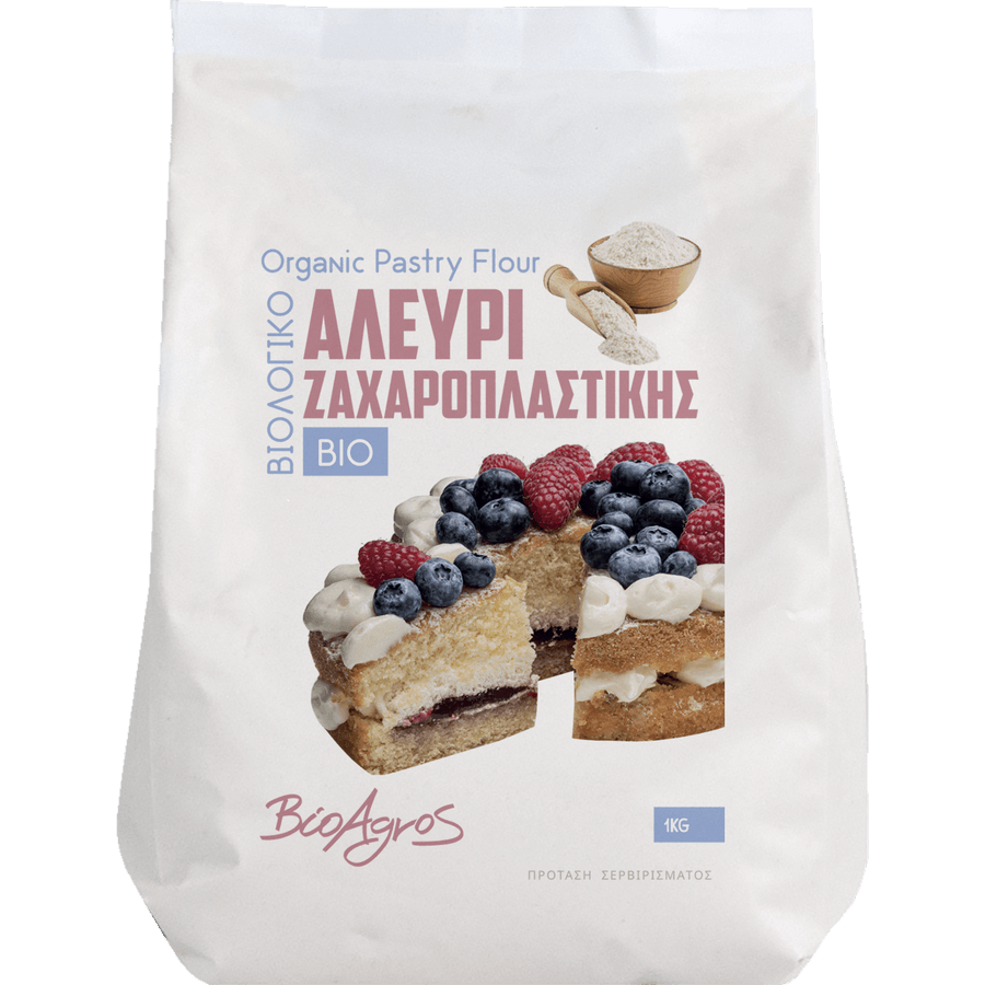 Αλεύρι Ζαχαροπλαστικής 1kg Βιοαγρός Bio