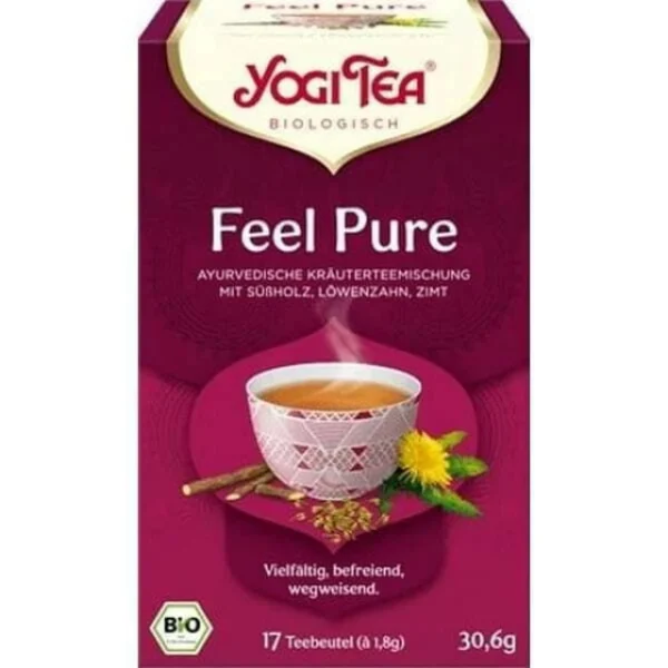 YOGI TEA FEEL PURE (DΕΤΟΧ) ΒΙΟ 30,6ΓΡ