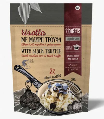 Ριζότο με μαύρη τρούφα 200g,Δίρφυς