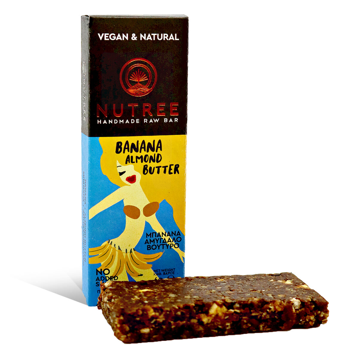 Μπάρα Ενέργειας Τσάι Μάτσα Μαύρη σοκολάτα 60gr – Nutree