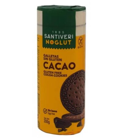 Μπισκότα με Κακάο Χωρίς Γλουτένη 200gr – Santiveri