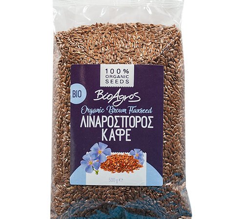 Βιολογικός Λιναρόσπορος Καφέ ΒιοΑγρός ΒΙΟ 500gr
