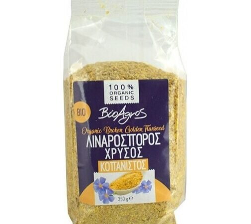 Βιολογικός Λιναρόσπορος Χρυσός Κοπανιστός 350gr Βιο Αγρός