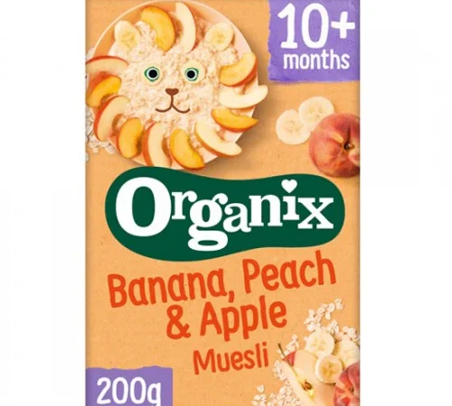 Μούσλι Μπανάνα, Ροδάκινο & Μήλο 10+Μ (200γρ) Organix