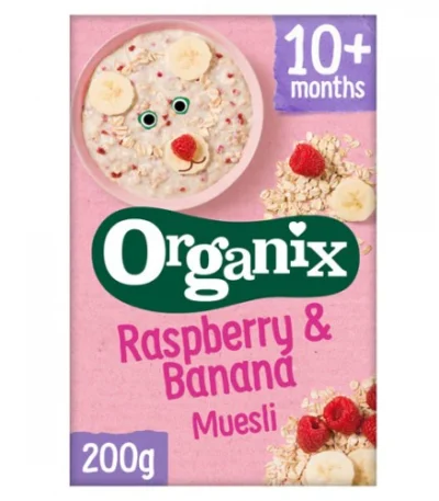 Μούσλι Βατόμουρο & Μπανάνα 10+Μ (200γρ) Organix