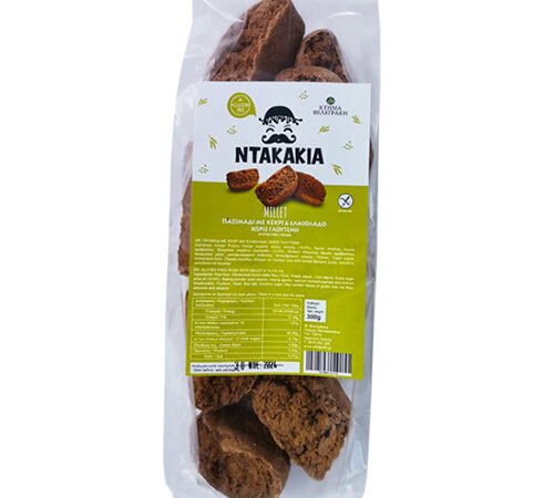 Ντακάκια με Κεχρί & Ελαιόλαδο - Xωρίς Γλουτένη (300γρ) Κτήμα Βελεγράκη