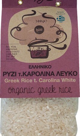 Βιο Αγρός Βιολογικό Ρύζι Καρολίνα 500gr