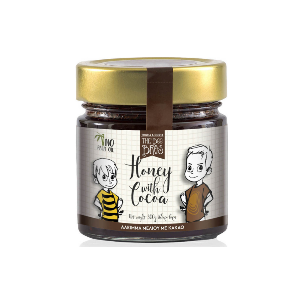 Άλειμμα μελιού & κακάο 300gr – The Bee Bros