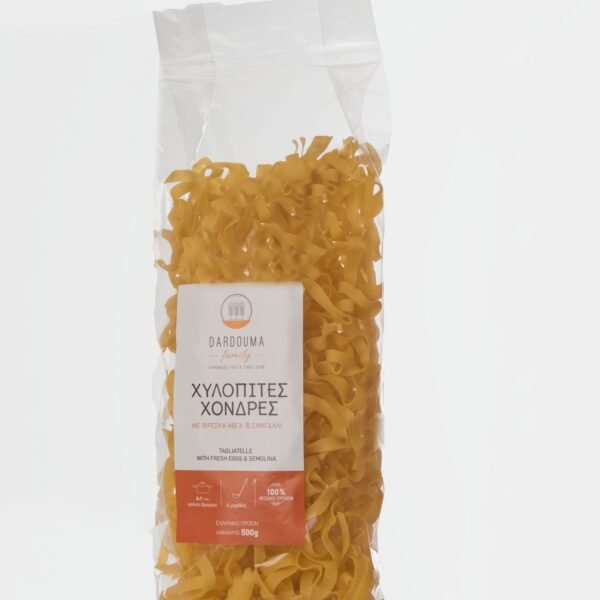 Dardouma Χυλοπίτες Χοντρές με Φρέσκα Αυγά και Σιμιγδάλι