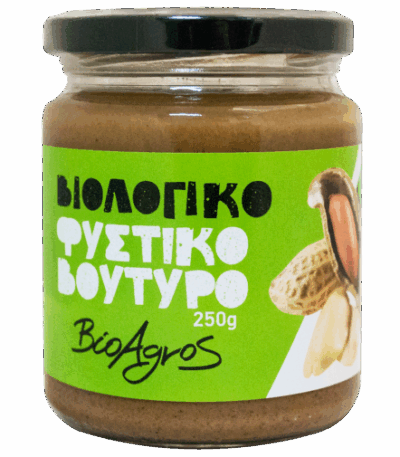 Βιολογικό Φυστικοβούτυρο Απαλό 250gr Βιοαγρός