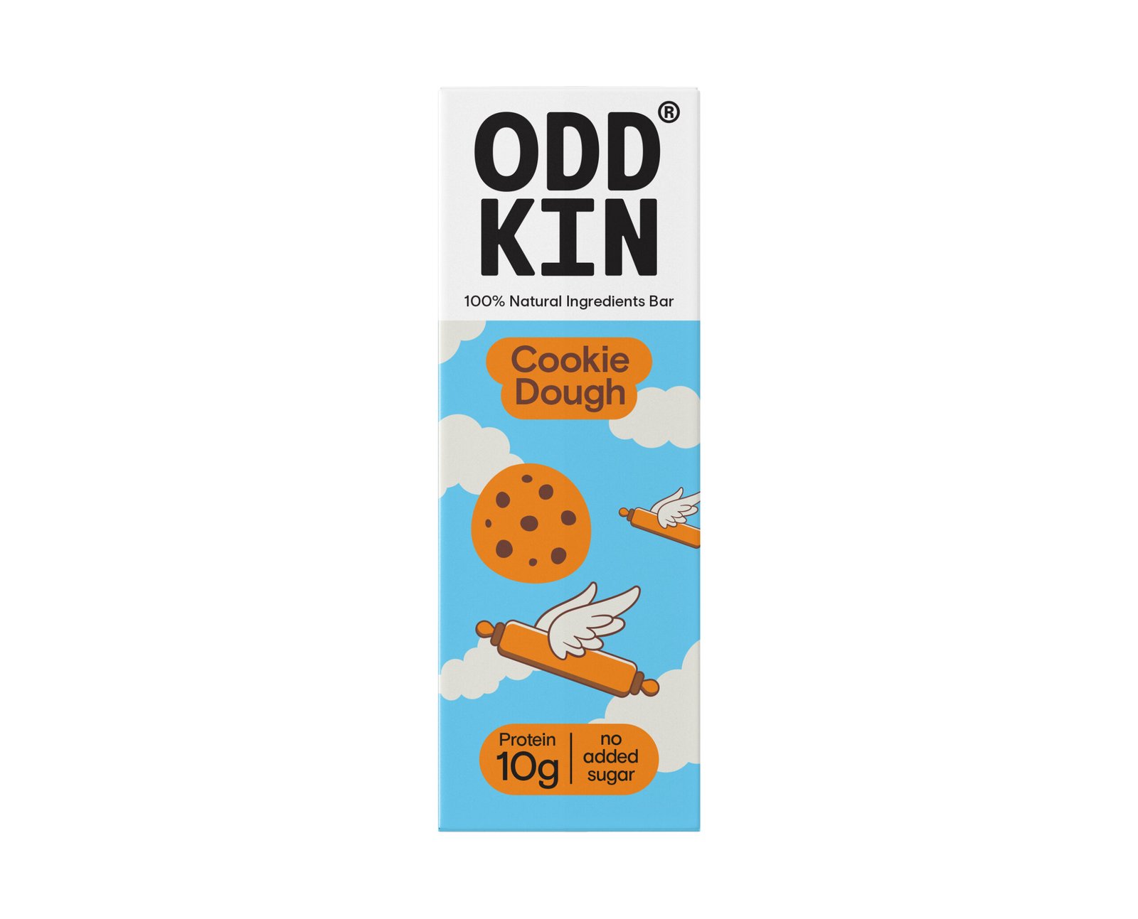 1003 ODDKIN_bar_Cookie_Dough_F Πρωτεϊνικό σνακ Μπισκότο 50gr – ODDKIN - Image 1
