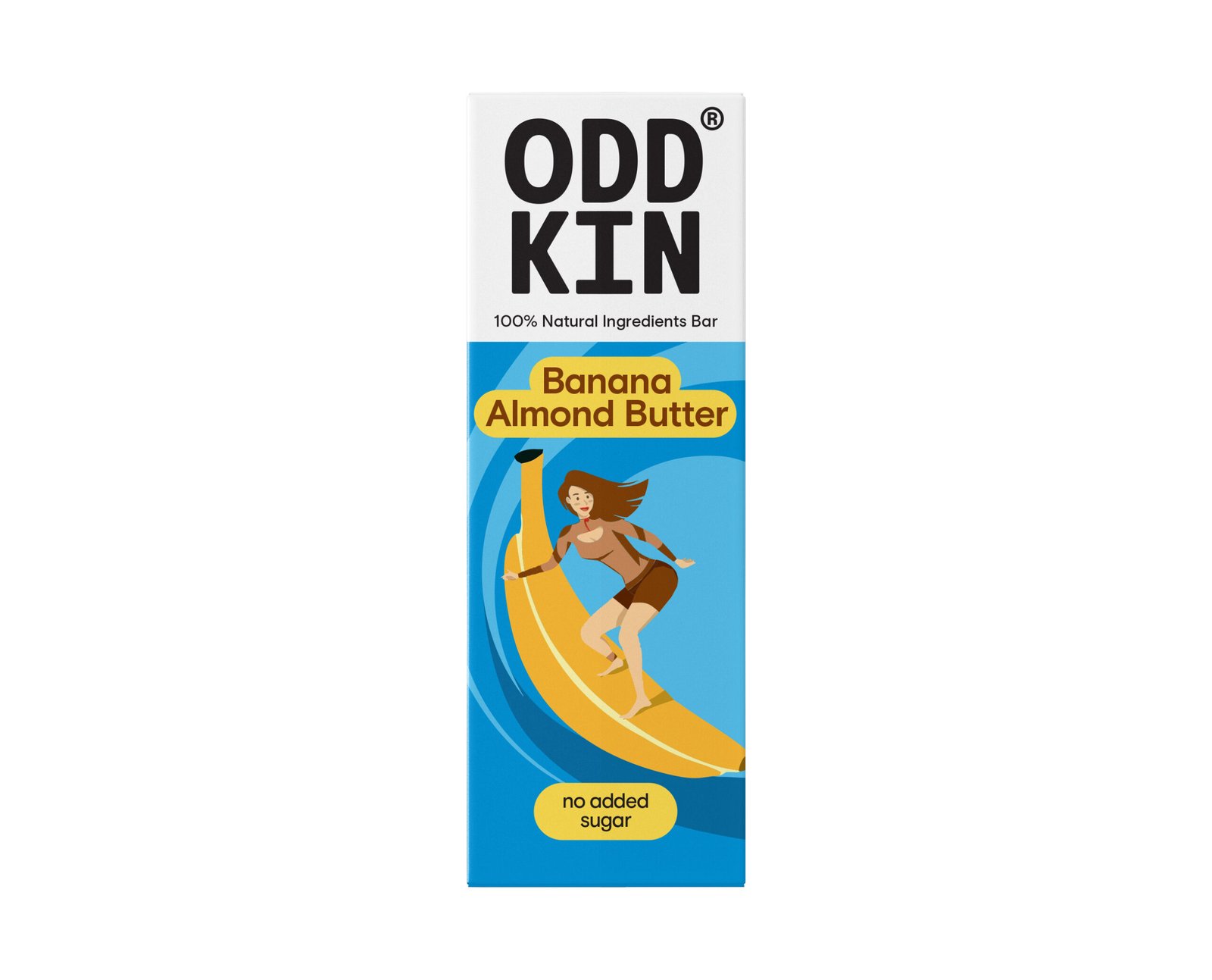 1007 ODDKIN_bar_Banana_Almond_Butter_F Μπάρα Ενέργειας Mπανάνα Αμυγδαλοβούτυρο 50gr – ODDKIN - Image 1