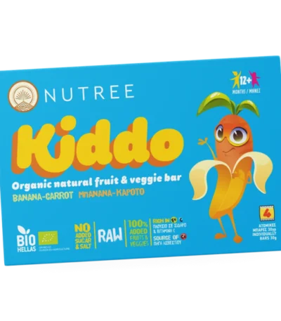 Βιολογική Μπάρα Μπανάνα – Καρότο 4*30gr – Nutree