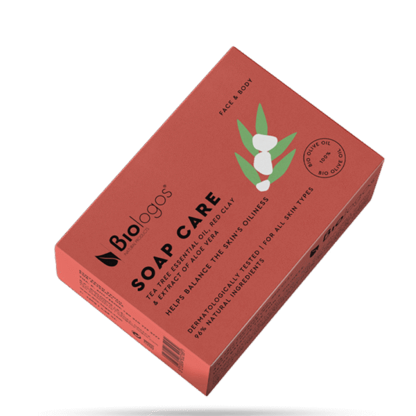 Σαπούνι με Τεϊόδεντρο, Κόκκινη Άργιλο & Εκχύλισμα Αλόης Βέρα 130g