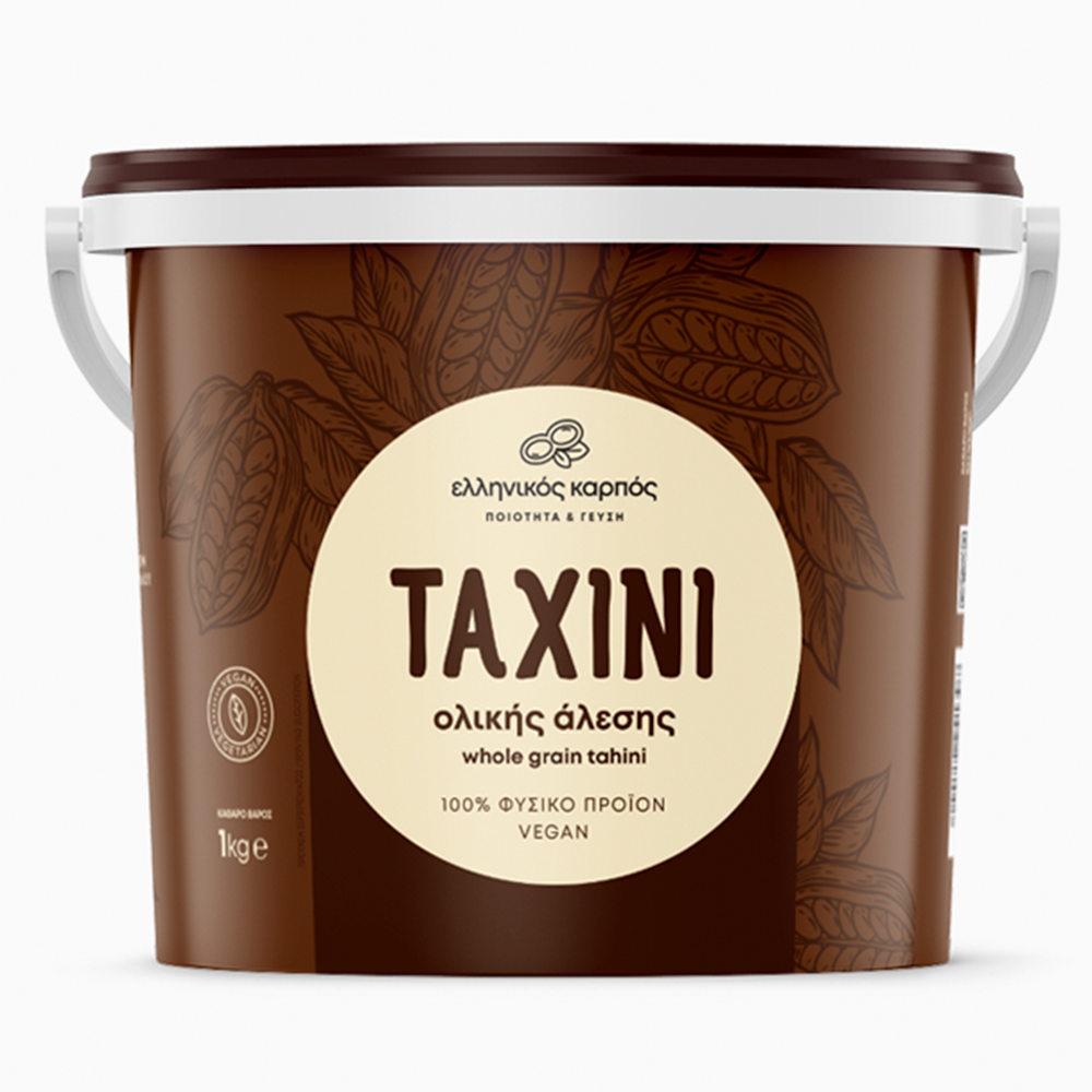 greeknut_tahini_whole_1kg_600x673 Ταχίνι Ολικής Άλεσης 1kg - Image 1