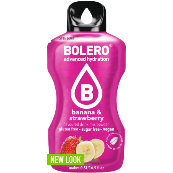 Bolero Κουτάκι Μπανάνα & Φράουλα 12x3gr