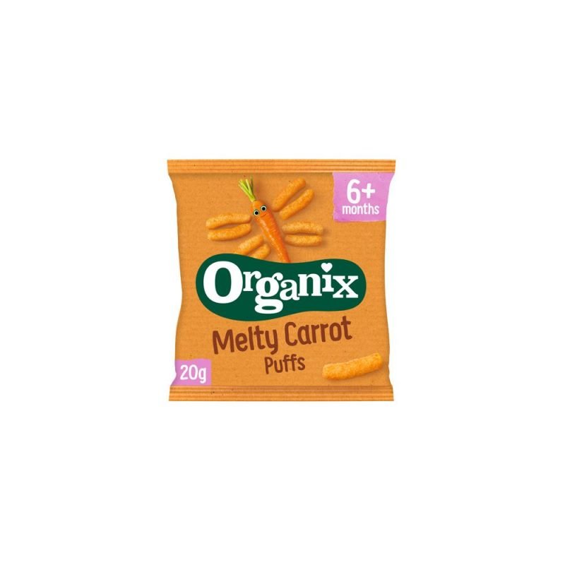 5024121885303_1 Organix Σνάκ Melty Καρότο Χωρίς Γλουτένη 6m+ 20gr - Image 1