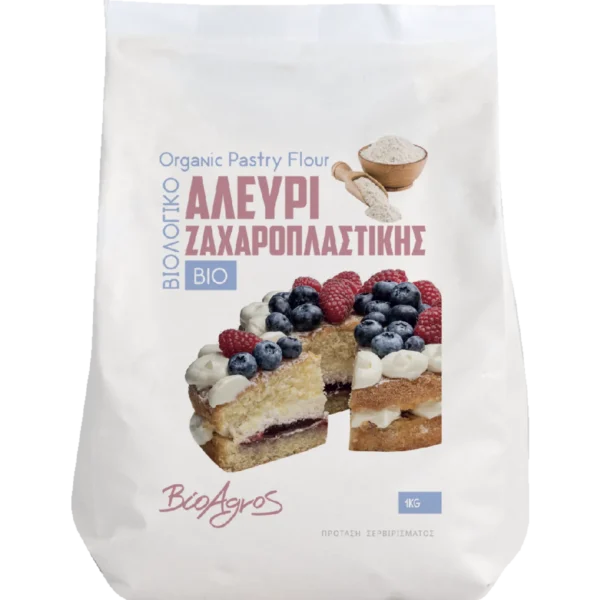 Αλεύρι Ζαχαροπλαστικής 1kg Βιοαγρός Bio Βιοαγρός