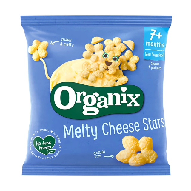 organix_organic_melty_cheese_stars_for_babies_7moths__20g_9000802 Organix Σνακ Καλαμποκιού με Τυρί Χωρίς Γλουτένη 6m+ 20gr - Image 1