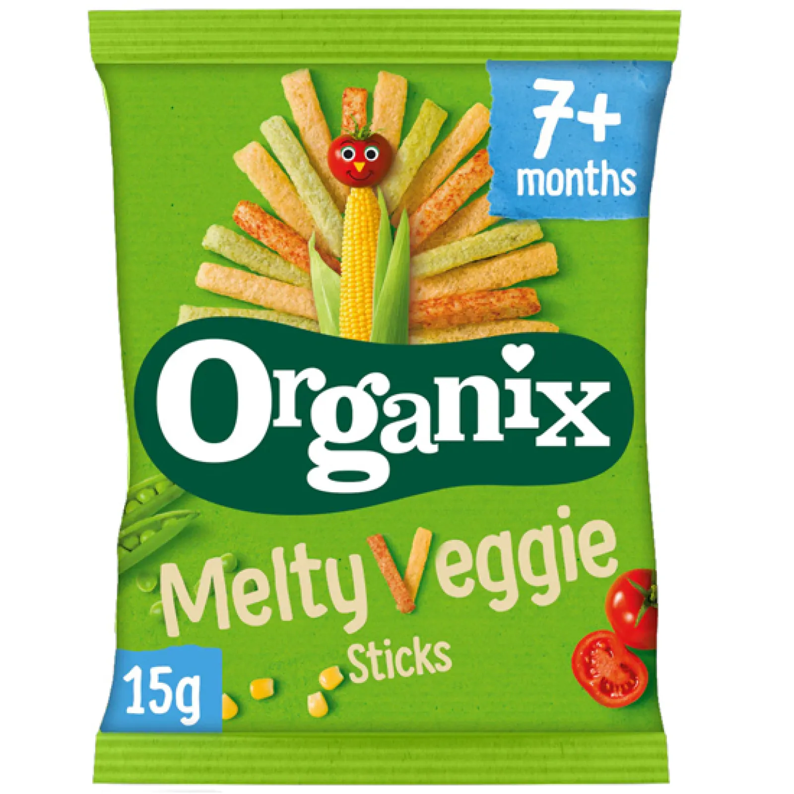 βεγ-1600x1600 Organix Bio Snack Στικς Λαχανικών για 6m+, 20g - Image 1