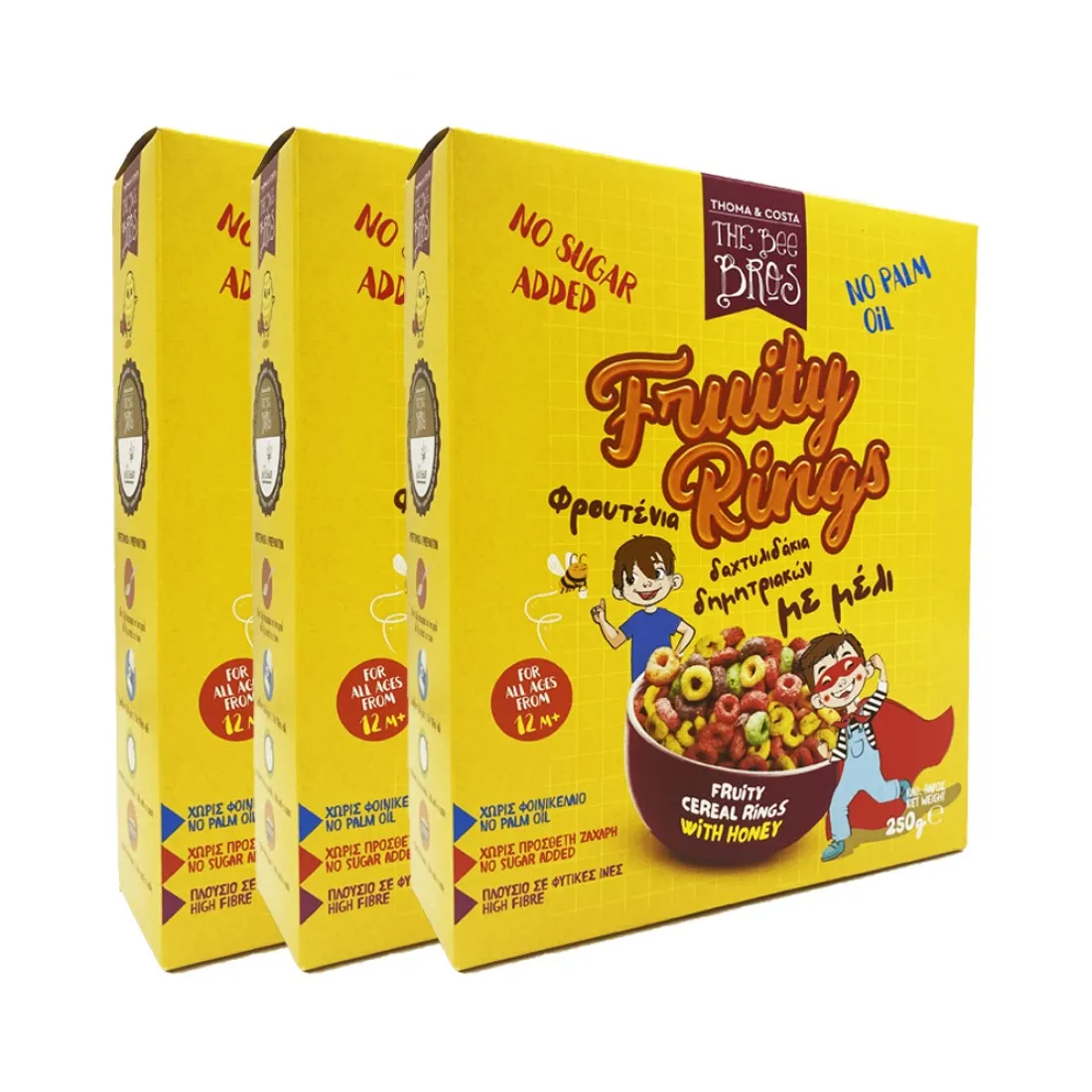 3xFryity_Rings_eshop_1000x1000-1100x1100-1.webp THE BEE BROS Δημητριακά Fruity Rings With Honey (3 συσκ.) - Image 1