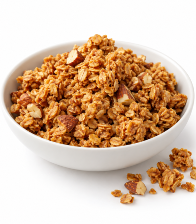 Ενδεικτική εικόνα χύμα granola με φυστικοβούτυρο και μελάσα