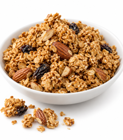 Ενδεικτική εικόνα χύμα granola με ταχίνι και μελάσα