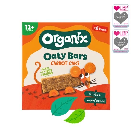 organix-B-22-01-107 Μπάρες Kαρότου και Bρώμης +12μ (6x23γρ) – Organix - Image 1